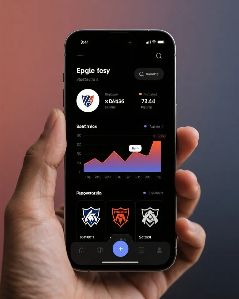 英雄联盟赛事分析APP界面